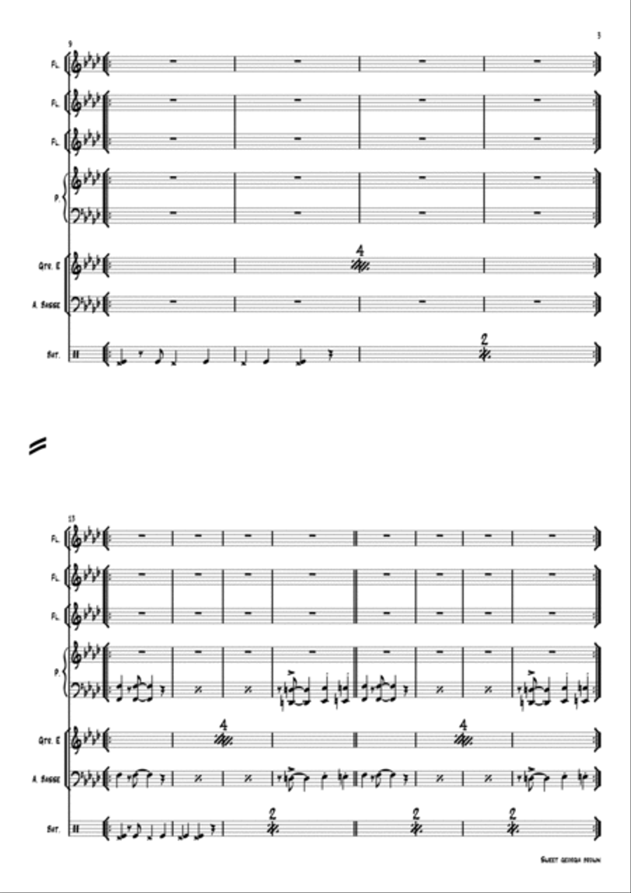 Sweet Georgia Brown Jazz Ensemble scores gallery preview page 3