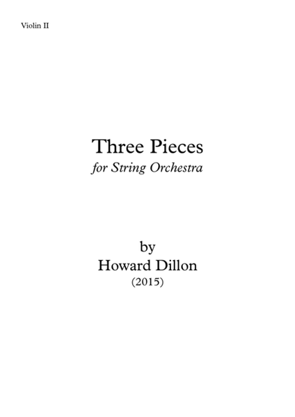 Three Pieces for String Orchestra Violin II