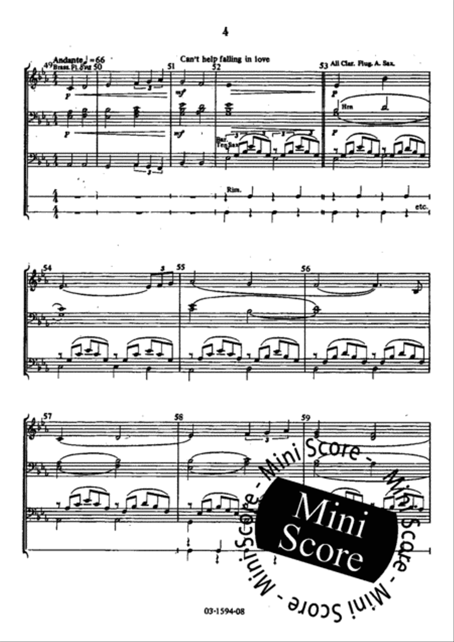 Elvis Selection No.1 Concert Band scores gallery preview page 8