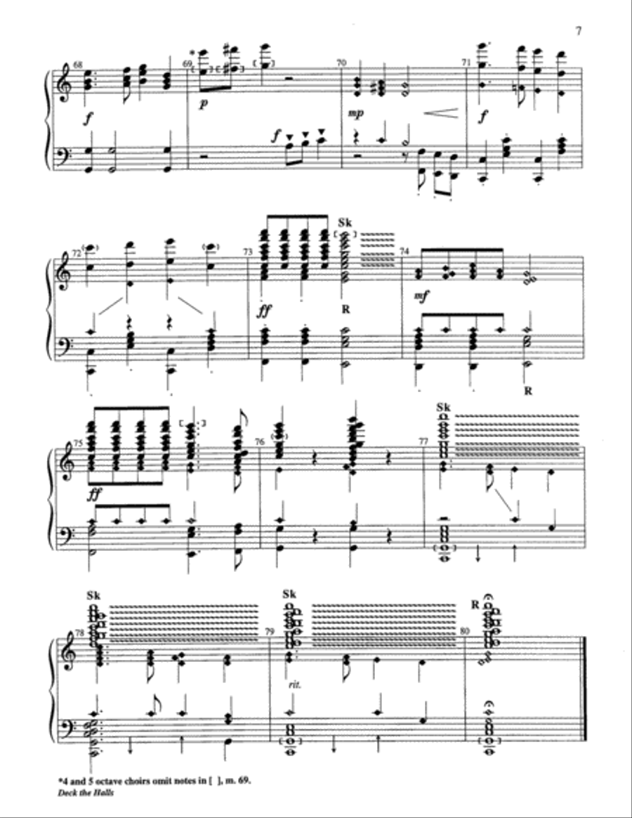 Deck the Halls 5-Octaves scores gallery preview page 13