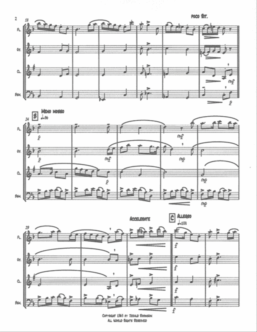 Irish Impressions Woodwind Quartet scores gallery preview page 5