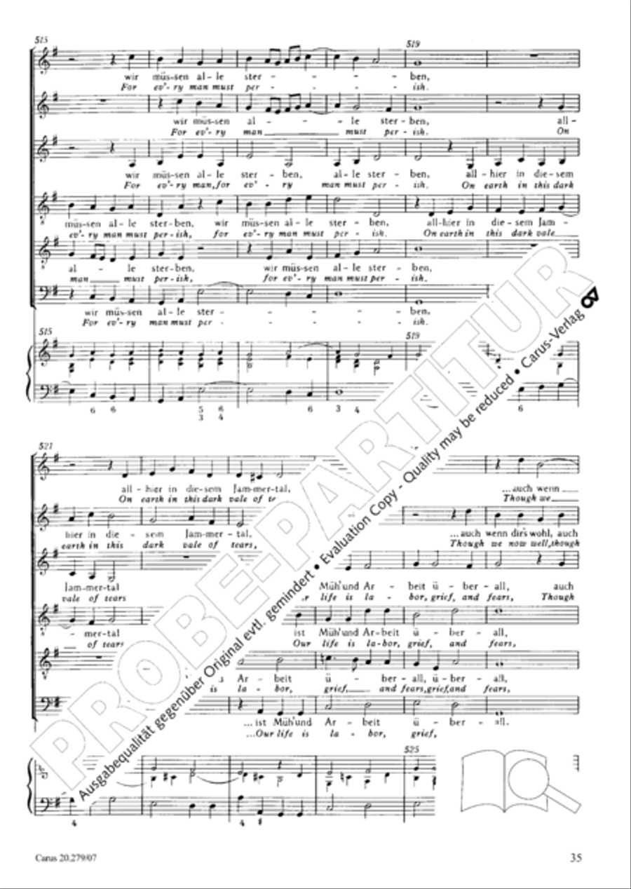 Musikalische Exequien I-III Orchestra scores gallery preview page 36