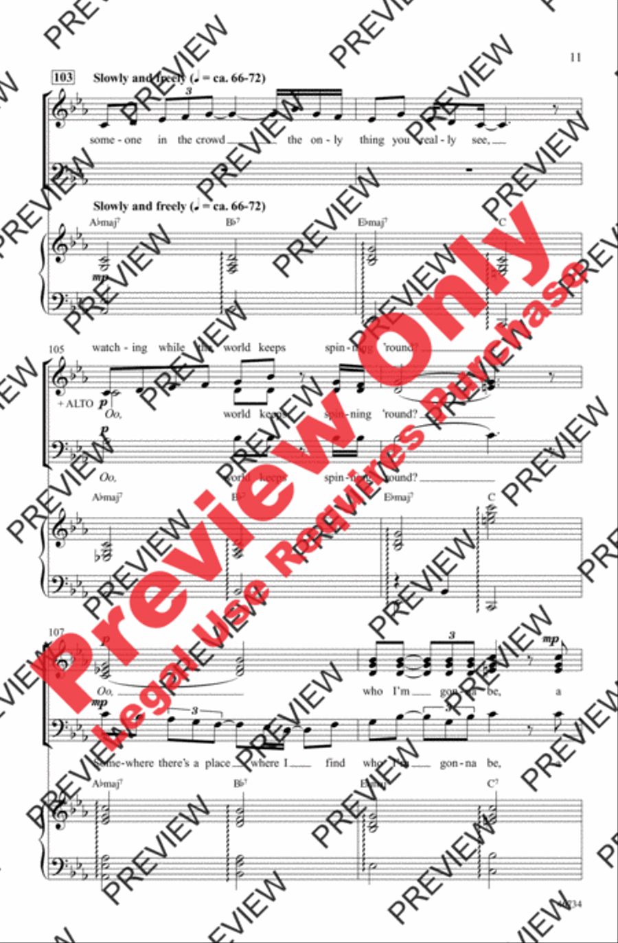 Someone in the Crowd 3-Part scores gallery preview page 11