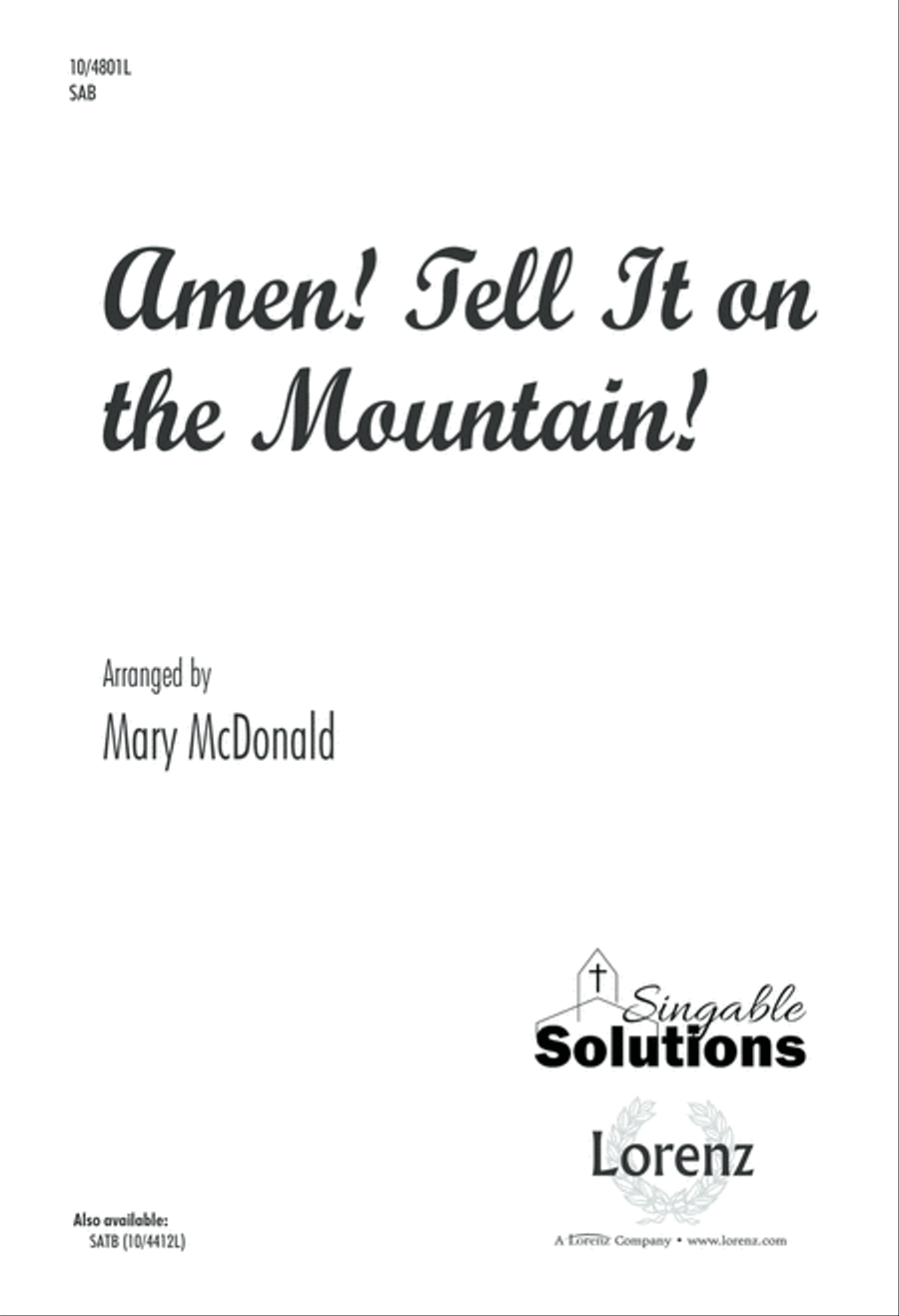 Amen! Tell It on the Mountain! 3-Part scores gallery preview page 1