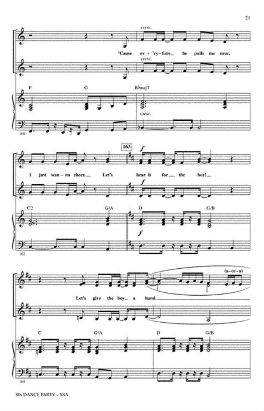 80s Dance Party SSA scores gallery preview page 4