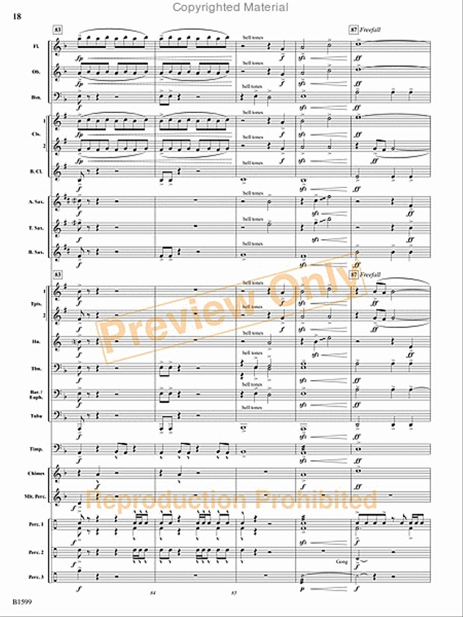 Terminal Velocity Concert Band scores gallery preview page 19
