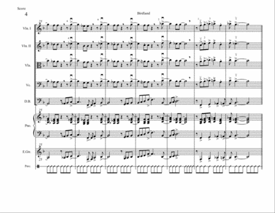 Birdland Set of Parts scores gallery preview page 5