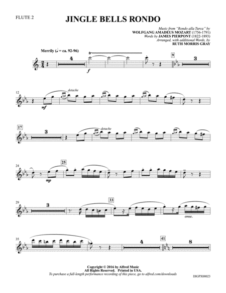Jingle Bells Rondo: Flute 2