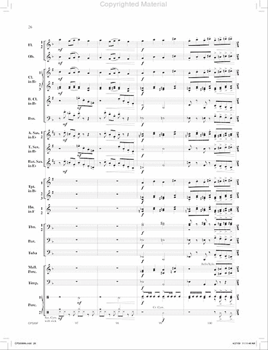Canonic Fantasy Concert Band scores gallery preview page 27