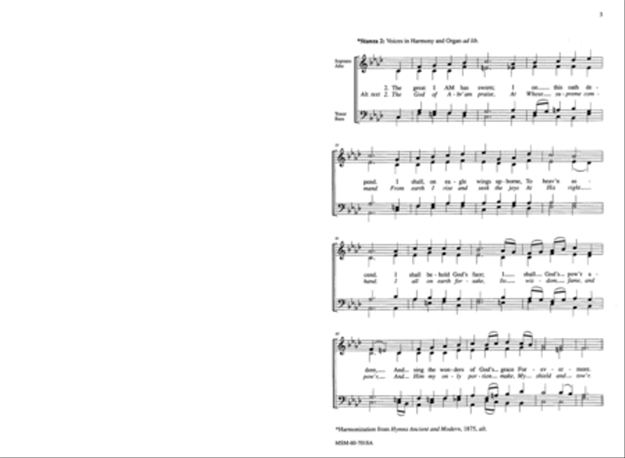 The God of Abraham Praise 4-Part scores gallery preview page 3