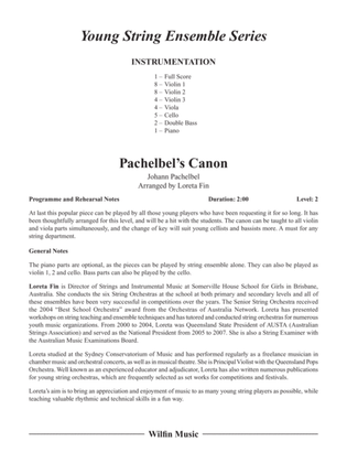 Pachelbel's Canon: Score
