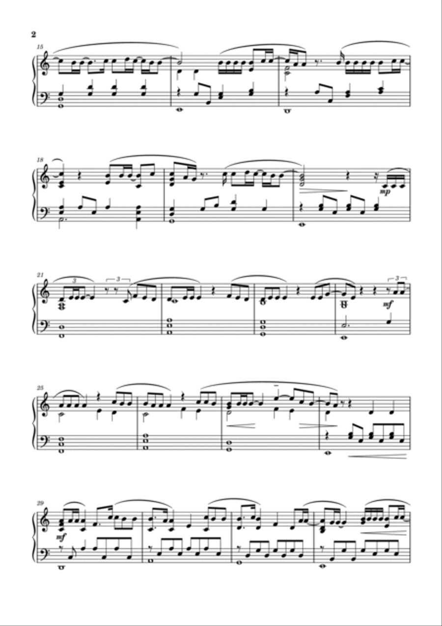 Ending Piano Solo scores gallery preview page 2