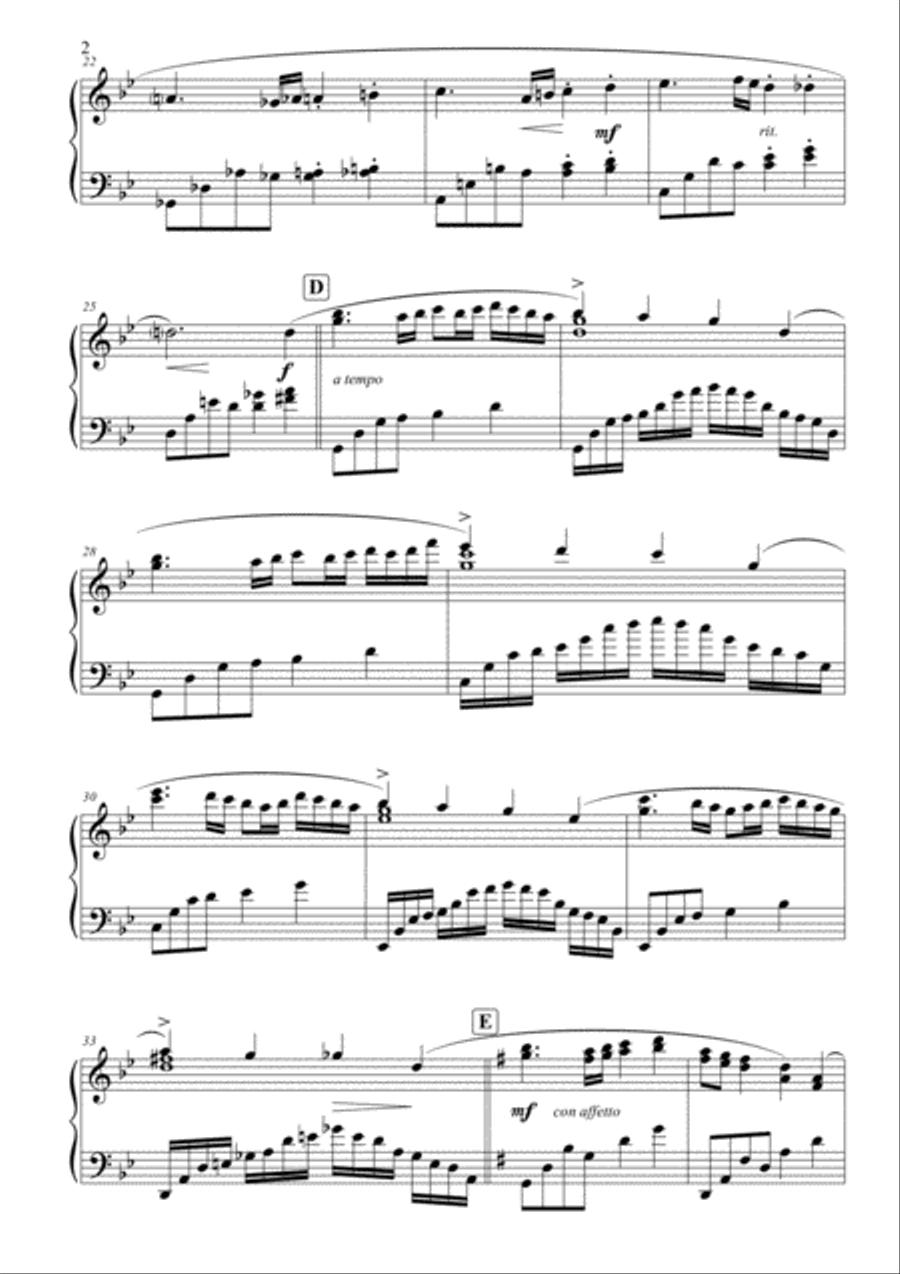 Ballade of Nostalgia Ballade of Nostalgia Piano Solo scores gallery preview page 3