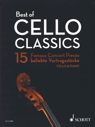 Book cover for Best of Cello Classics – 15 Famous Concert Pieces