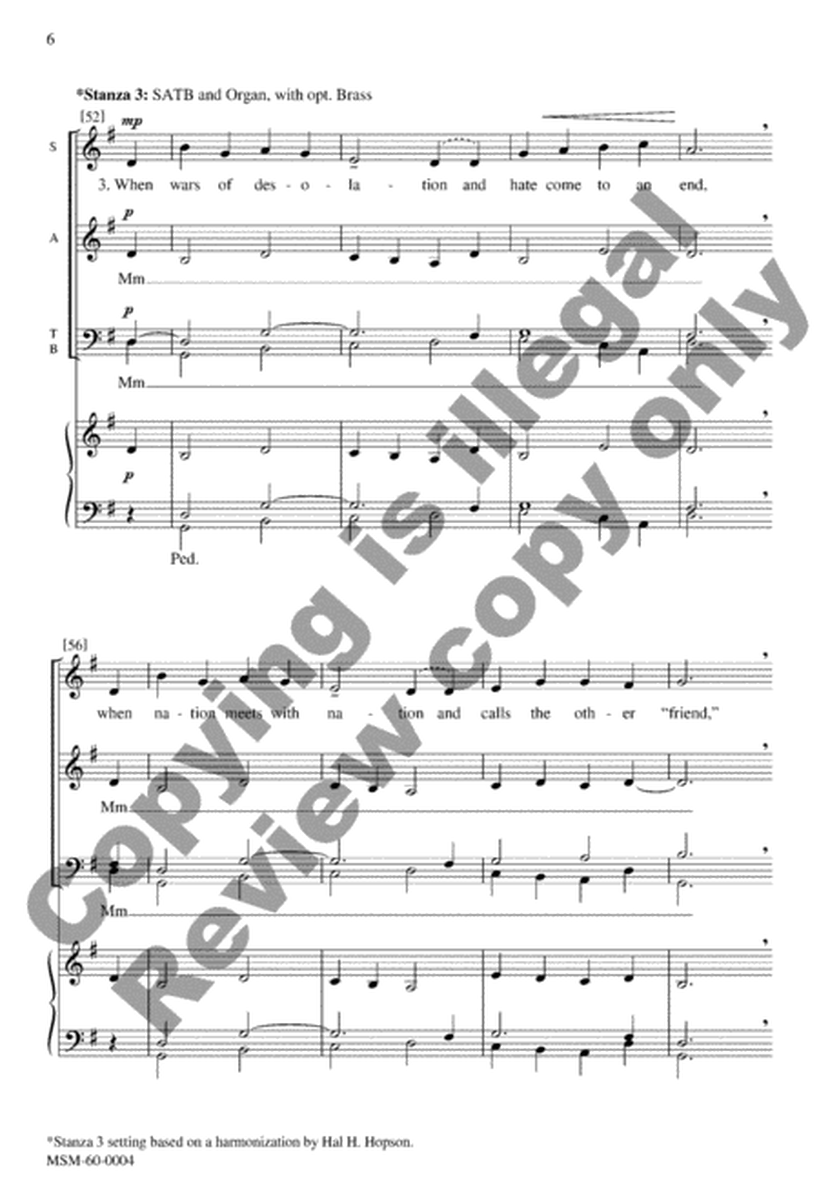 We Wait the Peaceful Kingdom (Choral Score) image number null