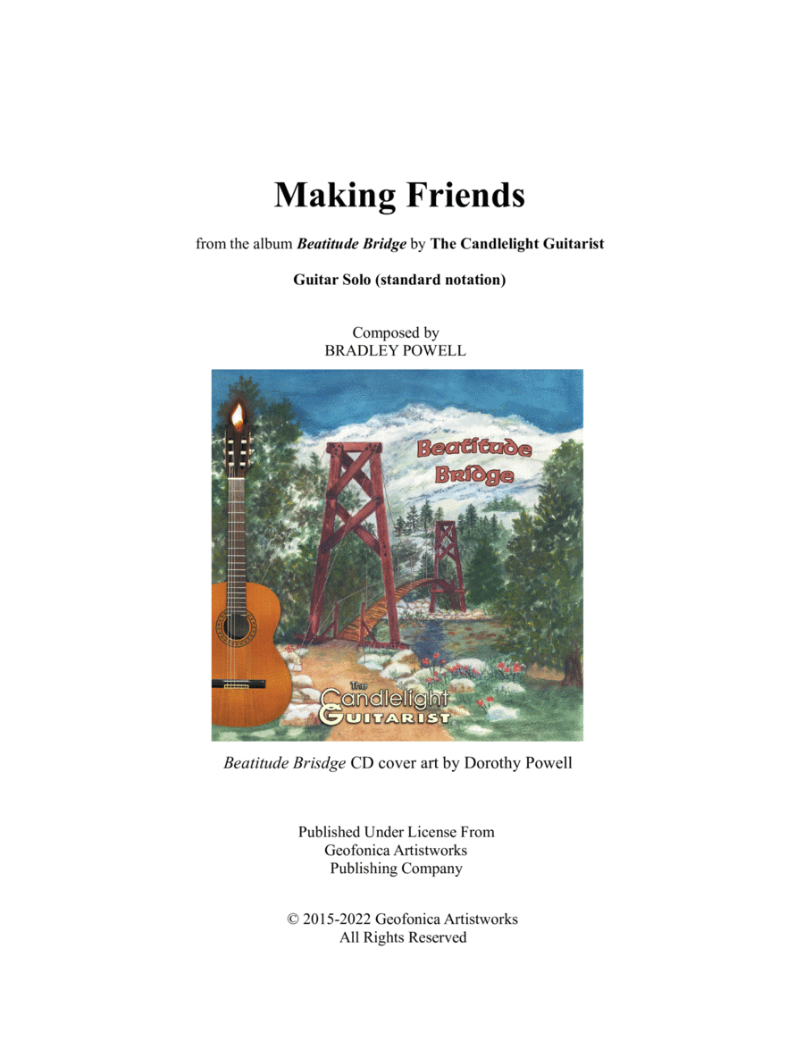 Making Friends Acoustic Guitar scores gallery preview page 1