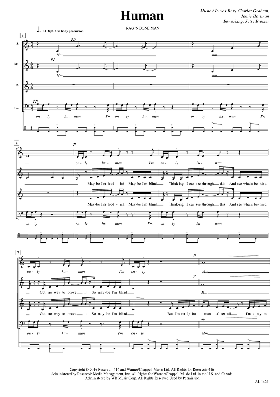 Human 3-Part scores gallery preview page 1