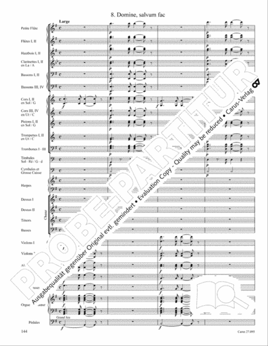 Messe solennelle de sainte Cecile Messe solennelle de sainte Cecile STB scores gallery preview page 157