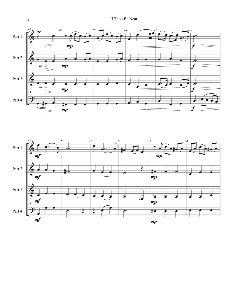 If Thou Be Near (Bist du bei mir) - flexible ensemble Large Ensemble scores gallery preview page 6