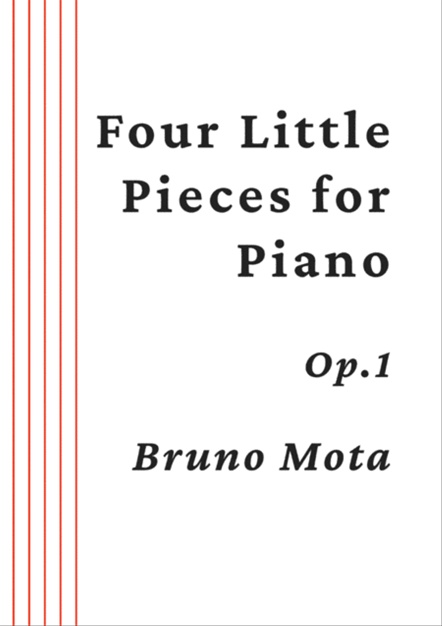 Four Little Pieces for Piano Op.1 Piano Solo scores gallery preview page 1