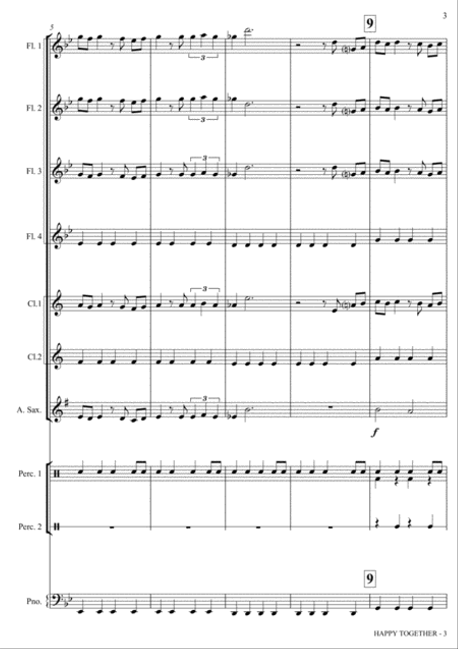 Happy Together Happy Together Small Ensemble scores gallery preview page 3