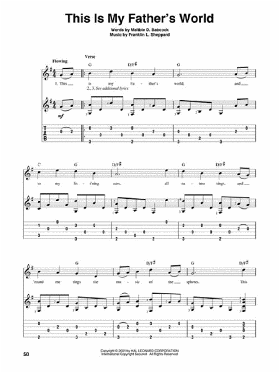Sunday Solos for Guitar Guitar Tablature scores gallery preview page 4