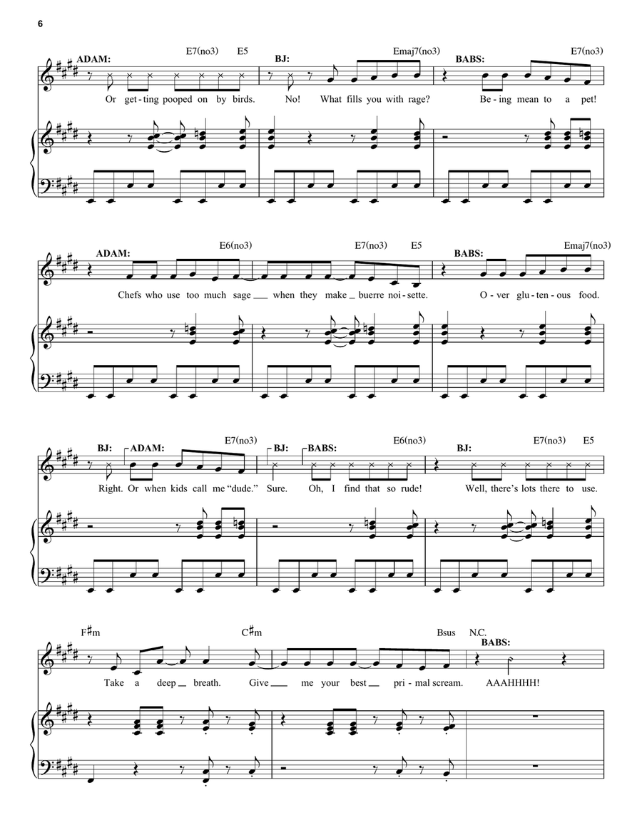 Fright Of Their Lives (from Beetlejuice The Musical) Piano, Vocal scores gallery preview page 6