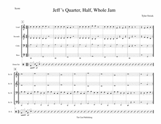 Book cover for Jeff's Quarter, Whole, Half Jam for Steel Band
