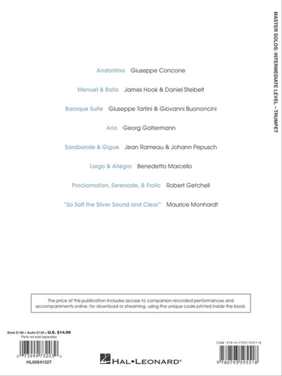Master Solos Intermediate Level – Trumpet Trumpet Solo scores gallery preview page 13