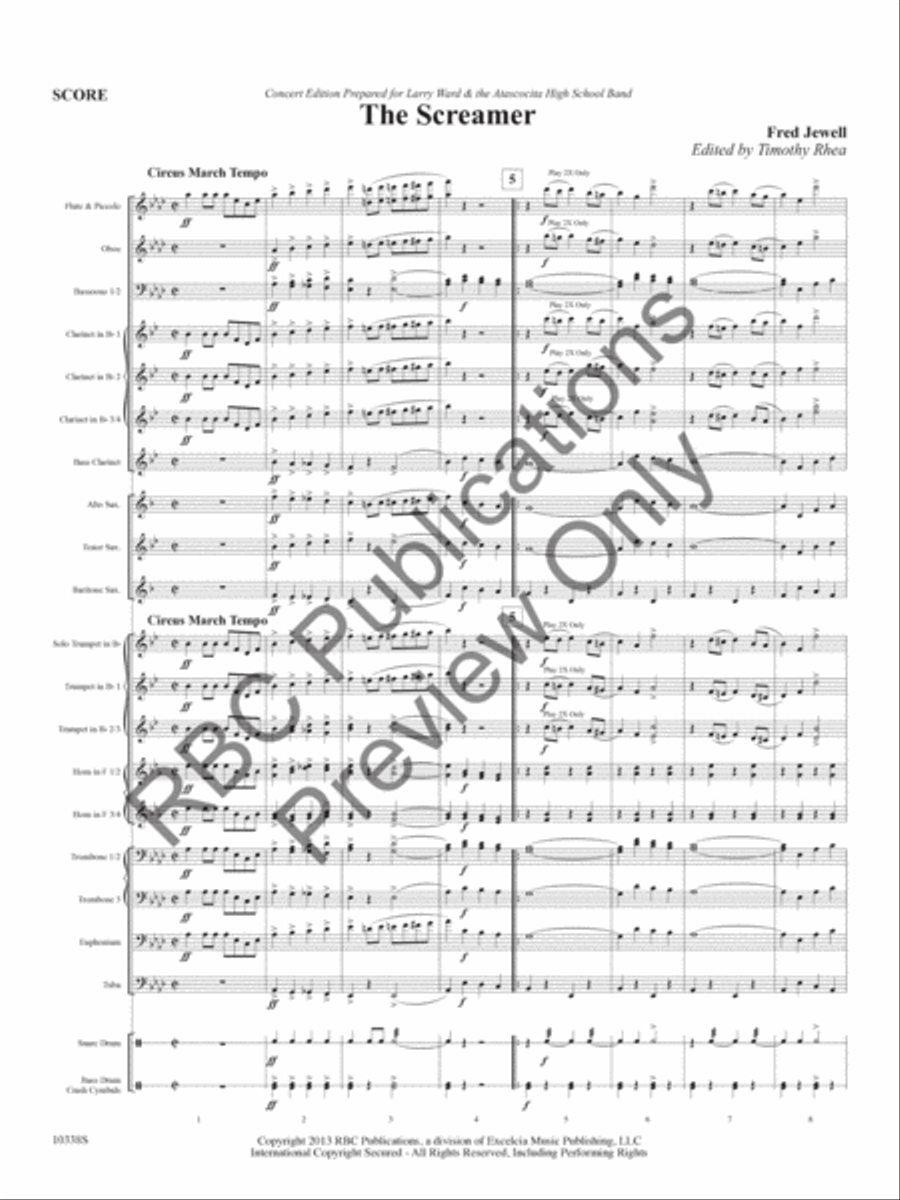 The Screamer The Screamer Concert Band scores gallery preview page 4