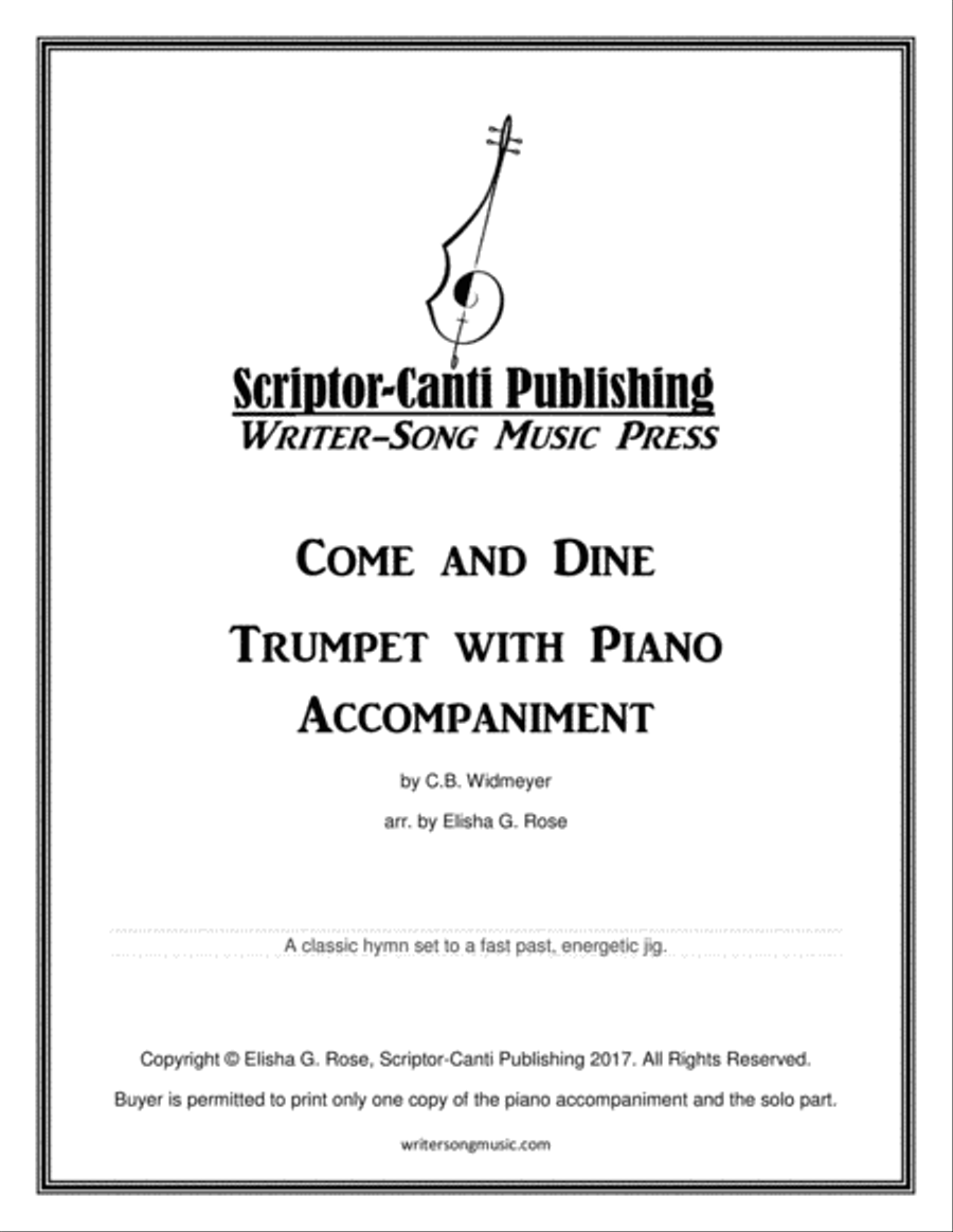 Come and Dine for Trumpet Trumpet Solo scores gallery preview page 1