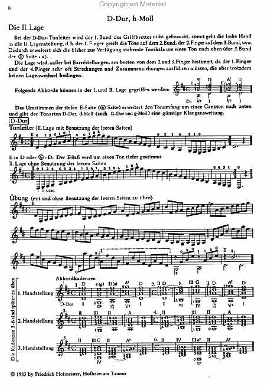 Das Gitarrespiel. Ein Unterrichtswerk vom Anfang bis zur Meisterschaft Guitar scores gallery preview page 2