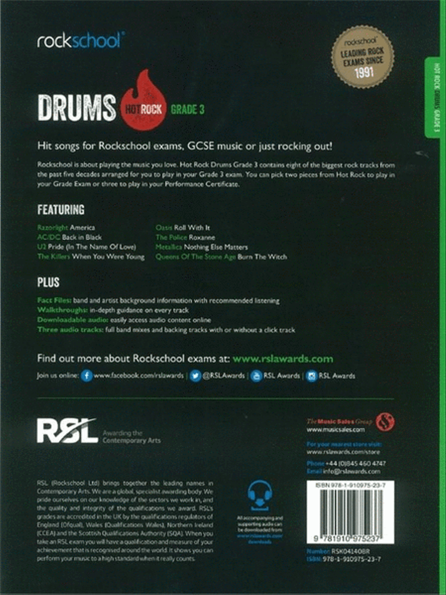 Rockschool - Hot Rock Drums Drums scores gallery preview page 2