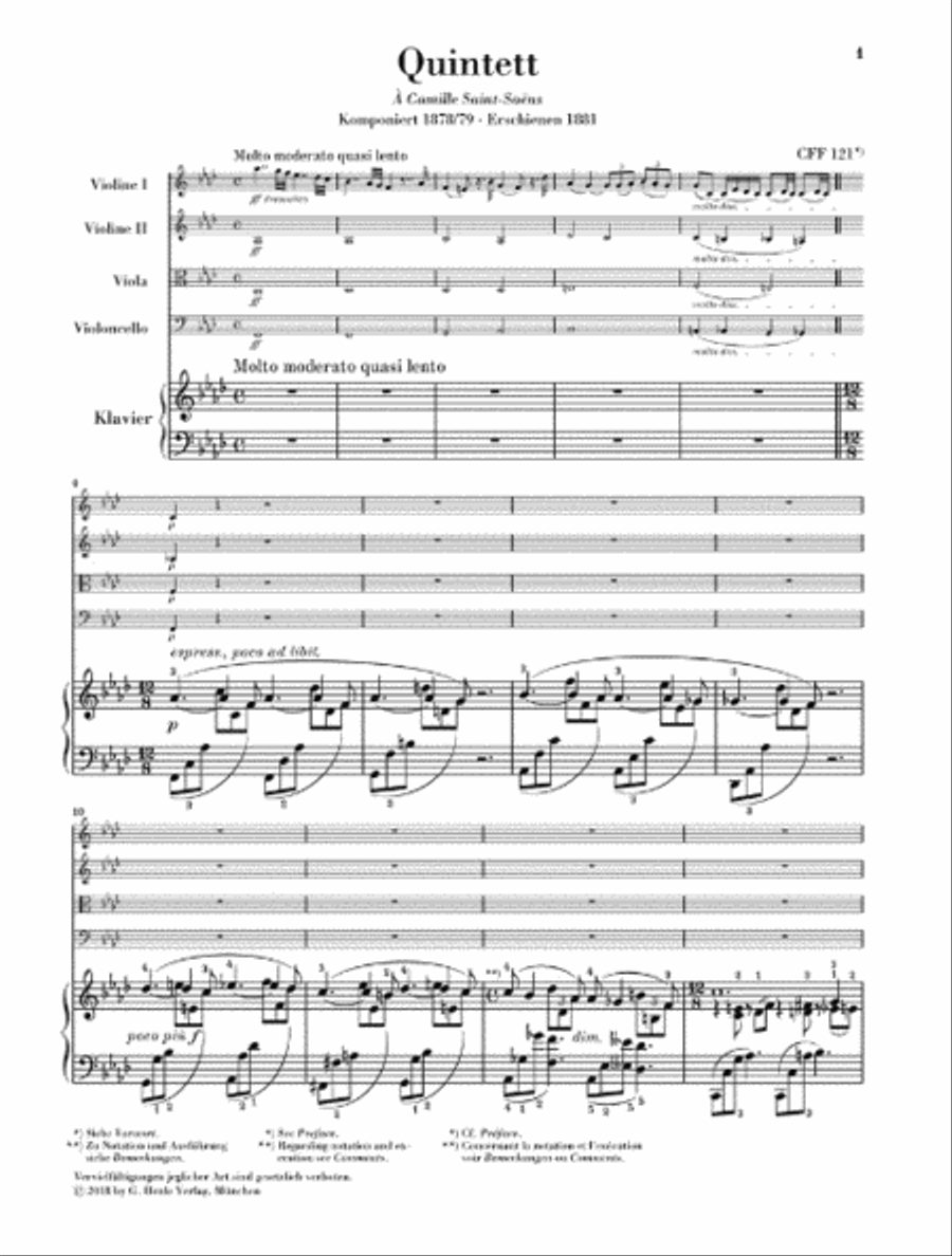 Piano Quintet in F minor Piano Quintet scores gallery preview page 2
