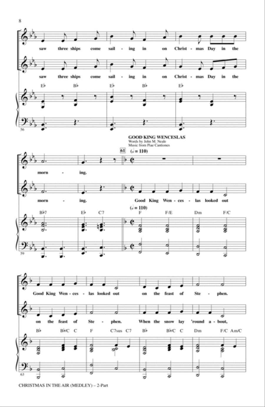 Christmas In The Air (Medley) 2-Part scores gallery preview page 6