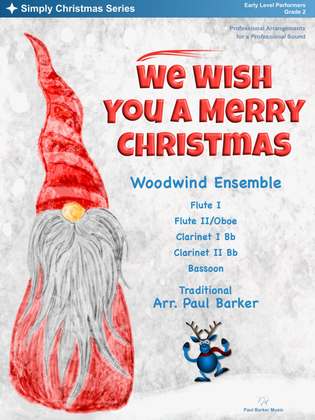 Book cover for We Wish You A Merry Christmas (Woodwind Ensemble)