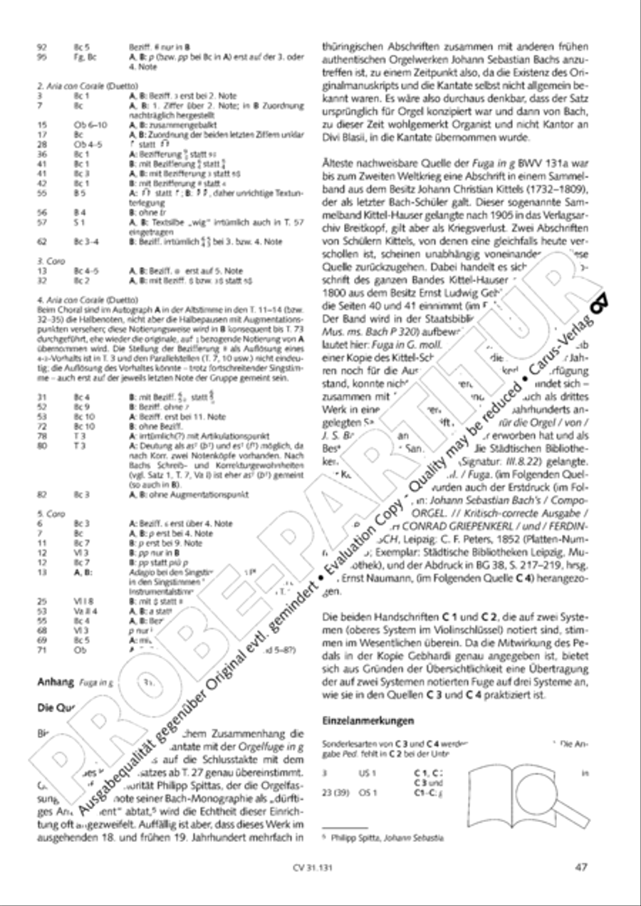 Form the deep, Lord, cried I, Lord, to Thee (Aus der Tiefe rufe ich, Herr, zu dir) 4-Part scores gallery preview page 48