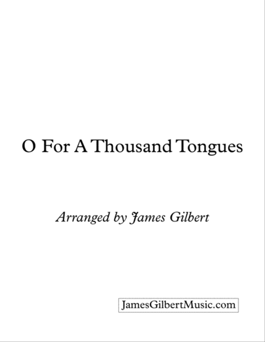 O For A Thousand Tongues image number null