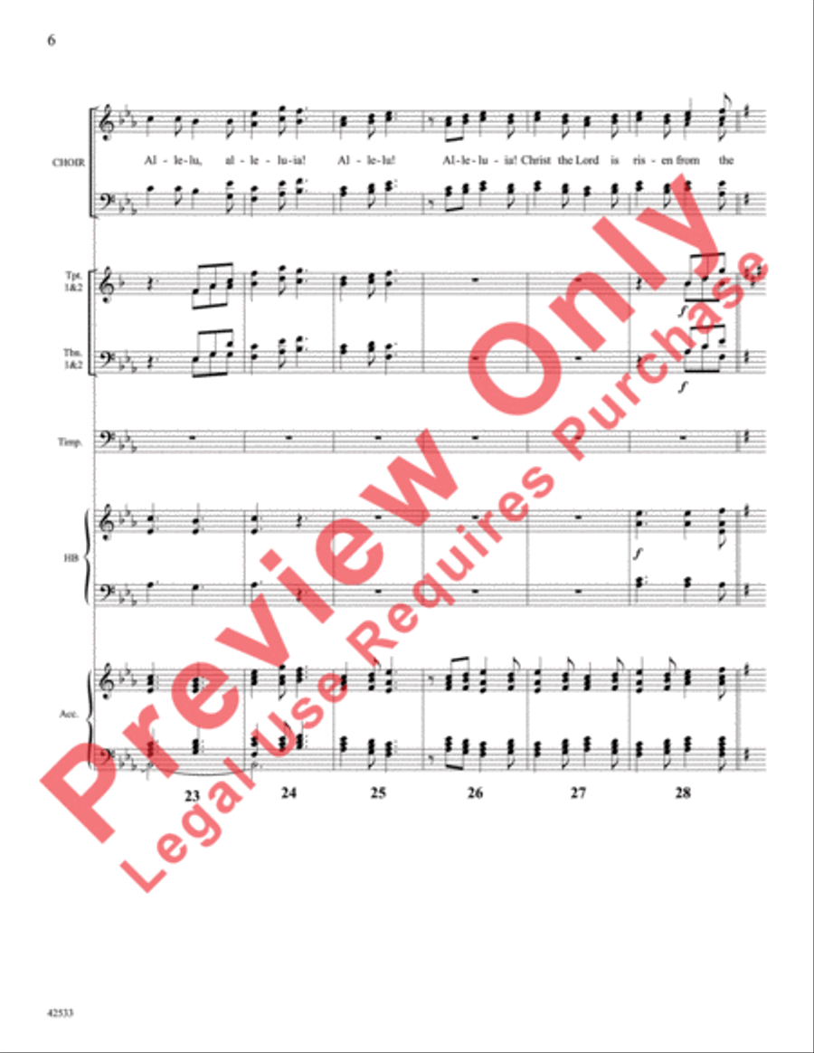 Fanfare and Canticle for Easter Day Choir scores gallery preview page 7