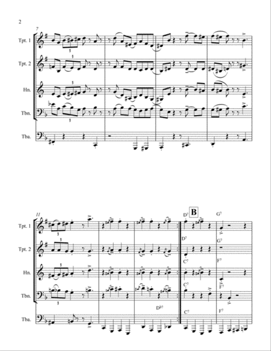 Institutional Blues Institutional Blues Jazz Ensemble scores gallery preview page 2