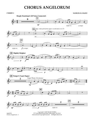 Chorus Angelorum - F Horn 1