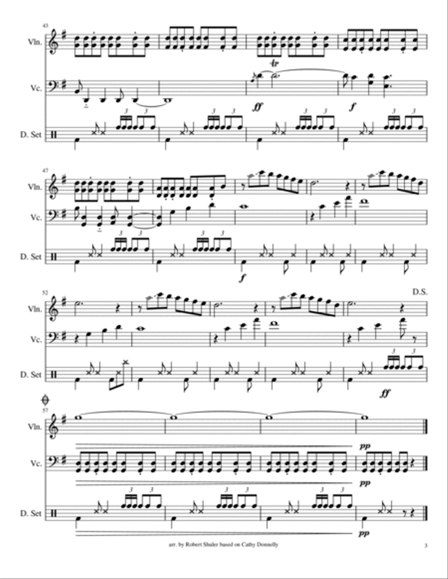 The Lion Sleeps Tonight Small Ensemble scores gallery preview page 3