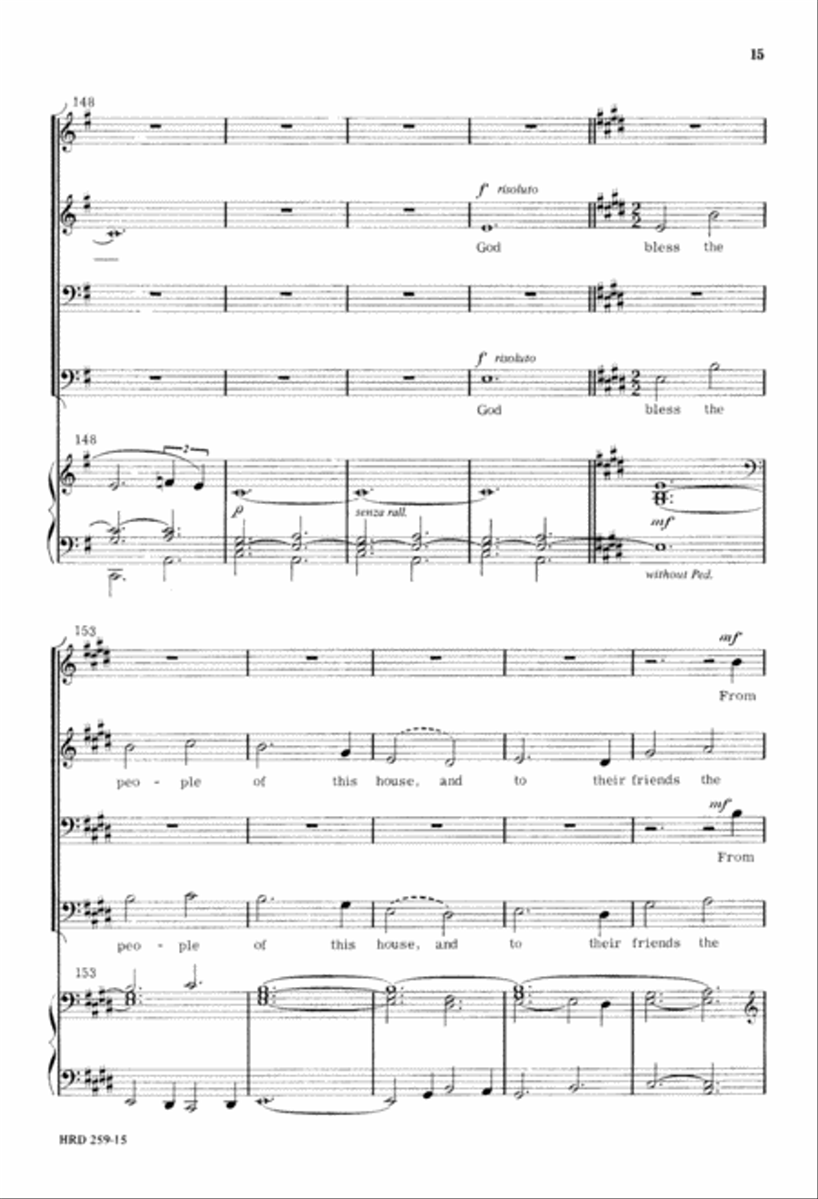 Fantasia on Christmas Carols 4-Part scores gallery preview page 16