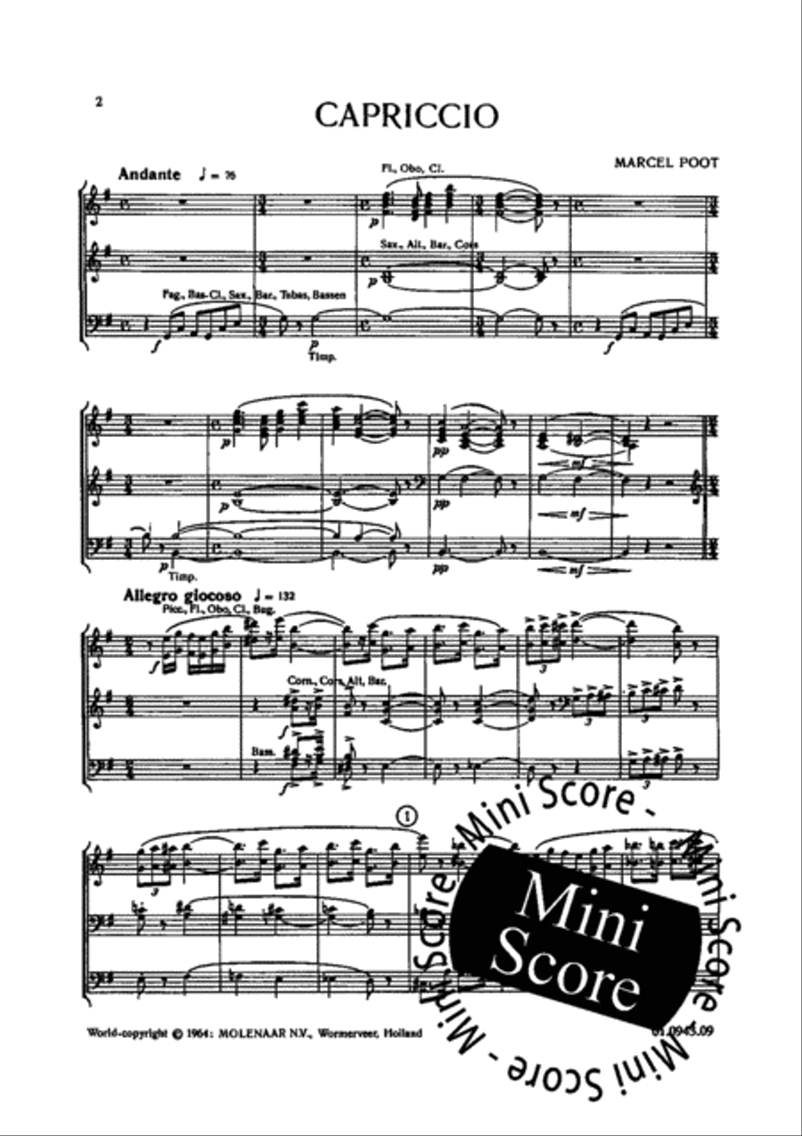 Capriccio Concert Band scores gallery preview page 5