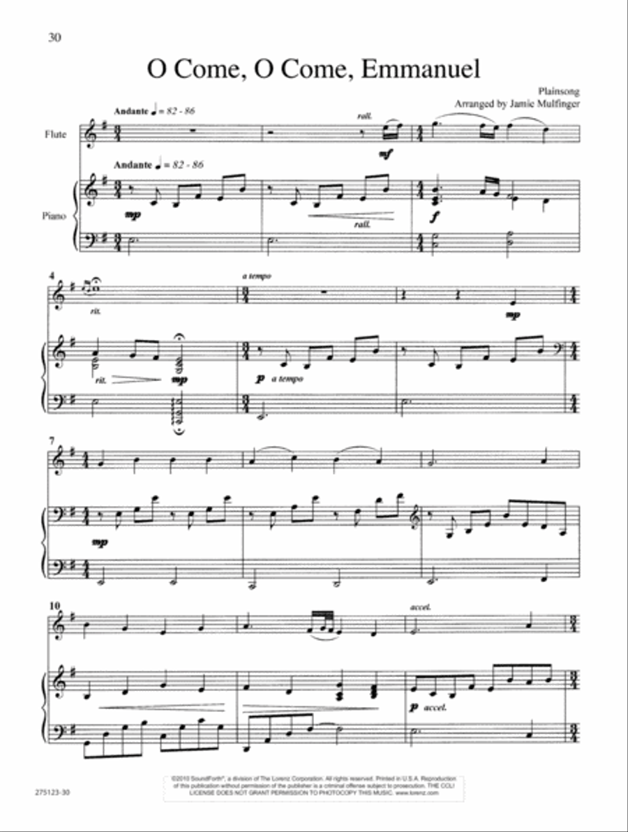 Christmas Journeys Flute Solo scores gallery preview page 14