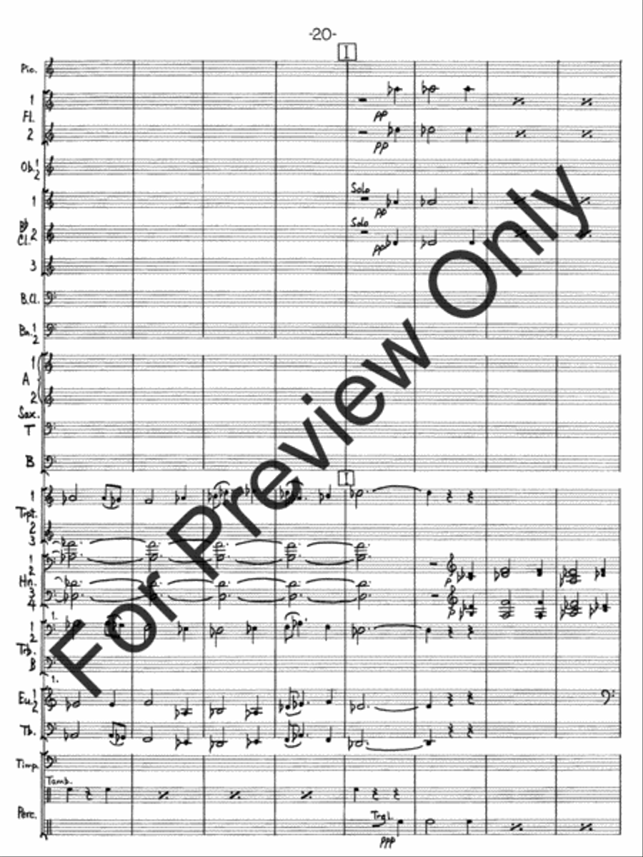 Hallelujah Fantasy Concert Band scores gallery preview page 23