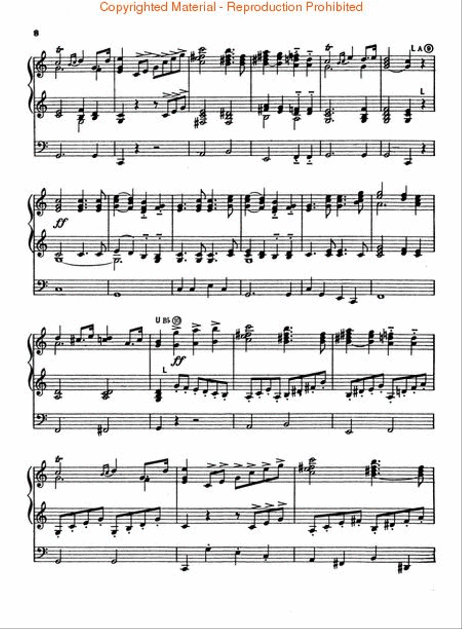 Wedding March from A Midsummer Night's Dream Organ scores gallery preview page 4