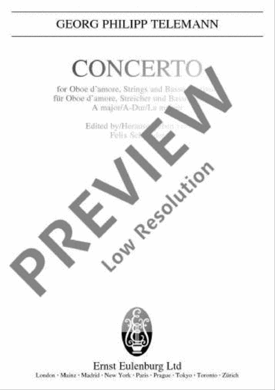 Concerto A major Piano and Keyboard scores gallery preview page 2