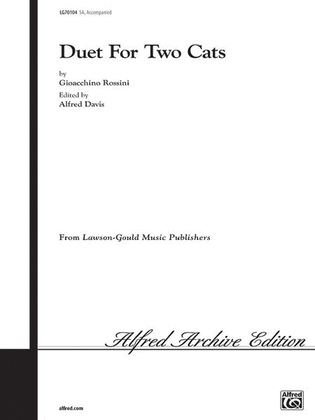 Book cover for Duet for Two Cats