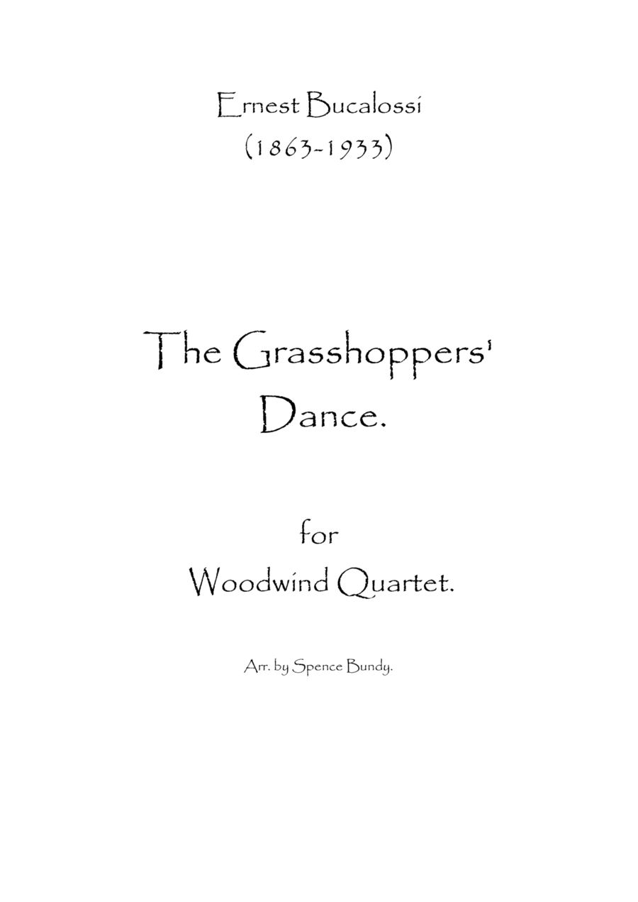 The Grasshoppers' Dance Woodwind Quartet scores gallery preview page 1